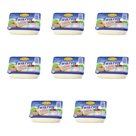 Twaróg półtłusty Włoszczowski 1 kg X8